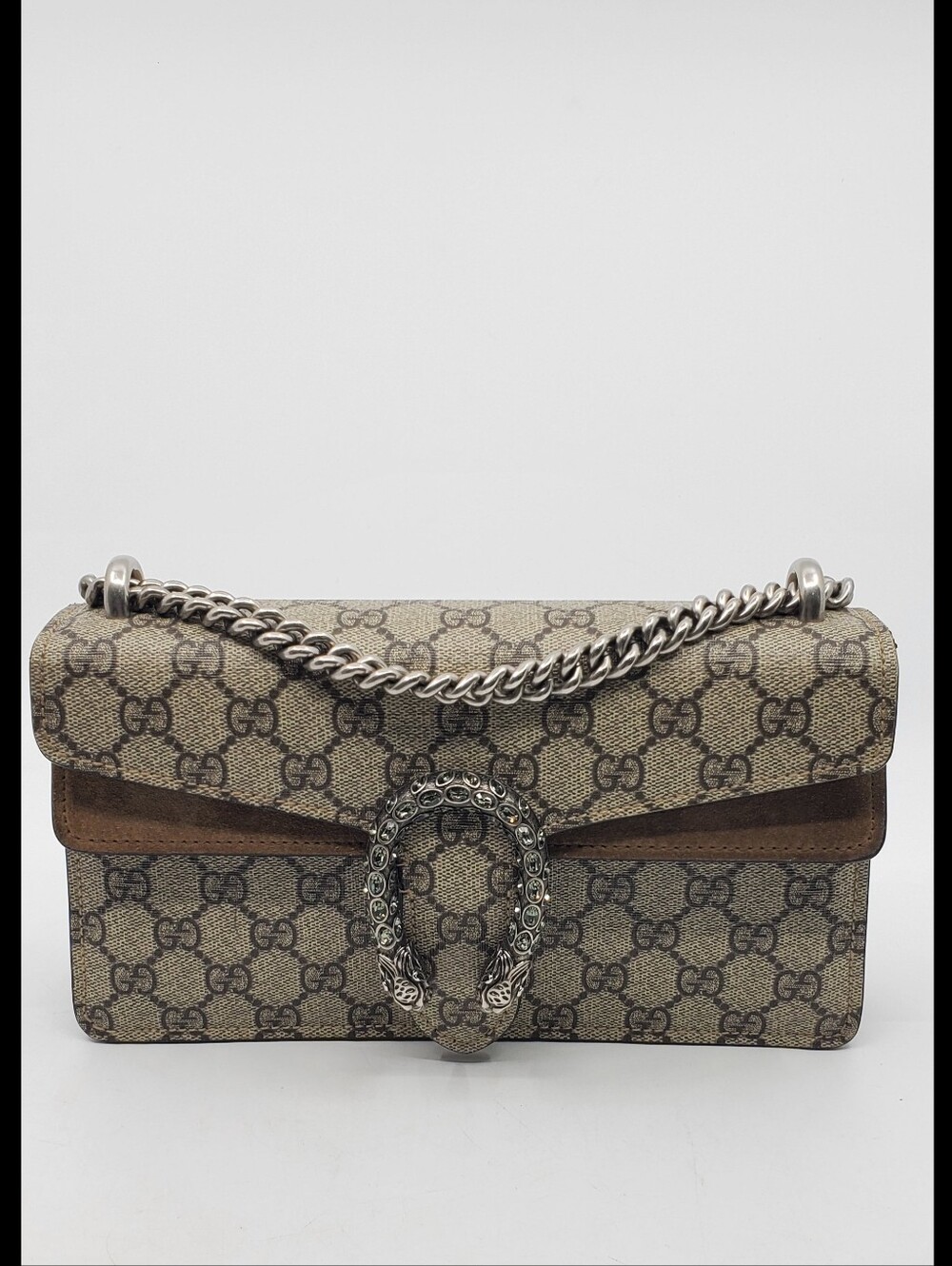 Gucci GG Supreme Small Crystal Shoulder Bag - Picture 2 of 16